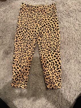 Little Sleepies Yellow and Black Leopard Leggings